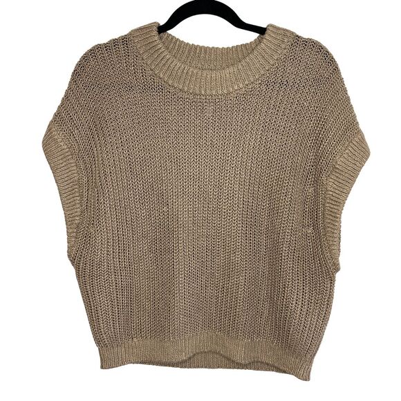 Apiece Apart Olivia Linen Vest In Khaki Size XS/S Sweater $365 Linen Luxury - Picture 2 of 8